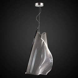 Lampa wisząca LED Cortina no. 1 nowoczesna transparentna do salonu i jadalni regulowana