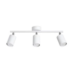 Plafon sufitowy LEMMI 3 biały metalowy minimalistyczny z ruchomymi kloszami do salonu