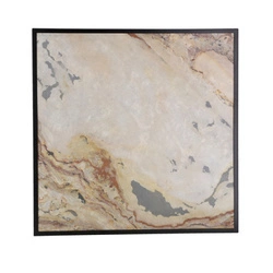 Plafon kwadratowy LED Luxan 59x59 czarny rustykalny do salonu, kuchni i sypialni