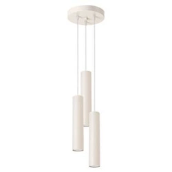 Lampa wisząca Lagos 3-punktowa loftowa beżowa regulowana do salonu i jadalni