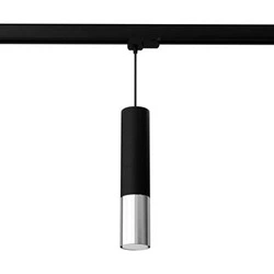 Lampa szynowa LOOPEZ czarny/chrom GU10 3000K 7W 510lm