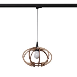 Lampa wisząca MANDELINO naturalne drewno  E27 #B