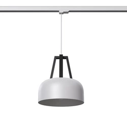 Lampa wisząca CASCO biała/czarna E27  3000K 7,5W 620lm
