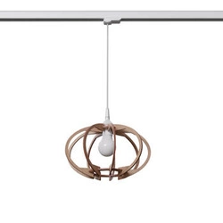 Lampa wisząca MANDELINO naturalne drewno  E27 #W
