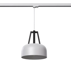 Lampa wisząca CASCO biała/czarna E27
