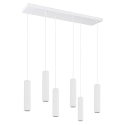 Lampa wisząca LED IVAR 6 biała nad stół do salonu i jadalni
