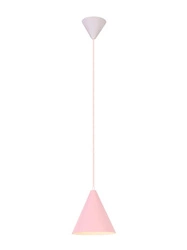 Lampa wisząca Voss różowa nowoczesna metalowa do salonu, sypialni lub nad stół