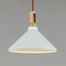 Lampa sufitowa Nordic Woody biała drewniana 35 cm regulowana do salonu nad stół