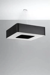 Żyrandol nowoczesny czarny URANO 80 lampa sufitowa do salonu i jadalni 8-punktowa