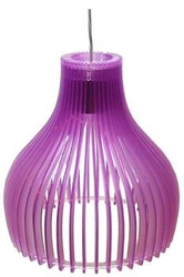 Nowoczesna lampa wisząca Buren fioletowa do salonu i sypialni CANDELLUX 26 cm