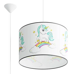 Lampa wisząca UNICORN 40 nowoczesna do pokoju dziecięcego jednorożec 40 cm SOLLUX