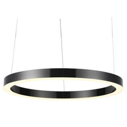 Lampa wisząca LED CIRCLE 120 nowoczesna czarna do salonu i nad wyspę 120 cm
