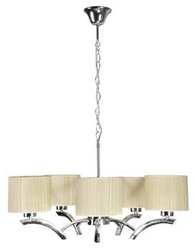 Lampa wisząca Draga kremowa glamour 5-punktowa do salonu i jadalni CANDELLUX