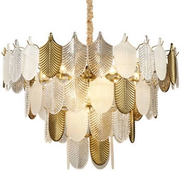 Lampa wisząca SECRET biało złota 80 cm nowoczesna do salonu i jadalni regulowana