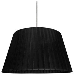 Lampa wisząca Notizia satynowy 37 1x60W  E27 abażur czarny