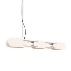 Lampa wisząca CHAIN 91 LED beżowa nowoczesna nad wyspę