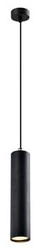 Lampa wisząca Tubo czarny 1x25W GU10  klosz 25cm czarny