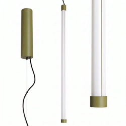 TRANG lampa wisząca LED nad wyspę oliwkowa regulowana 3000K