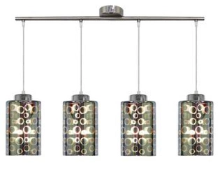 Lampa wisząca Nocturno chrom 4-punktowa regulowana do salonu, kuchni lub nad stół