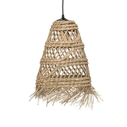 Lampa wisząca Rahys boho ze słomy naturalna do salonu i jadalni Atmosphera 48 cm