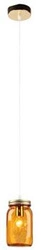 Nowoczesna lampa wisząca Jars pomarańczowa szklana do salonu i sypialni regulowana