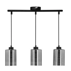 Lampa wisząca Cox chrom 3-punktowa nowoczesna do jadalni i salonu glamour 54 cm