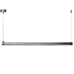 Lampa wisząca LED BEAM-80 srebrna nowoczesna nad stół do kuchni i jadalni 80 cm