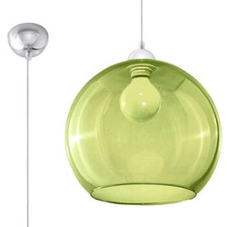 Lampa wisząca kula szklana Ball zielona nowoczesna do salonu, kuchni i jadalni