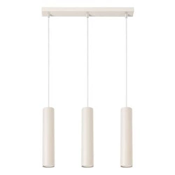 Lampa wisząca loftowa Lagos 3L beżowa regulowana do salonu i nad stół metalowa