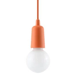 Lampa wisząca DIEGO pomarańczowa nowoczesna regulowana do salonu, kuchni lub sypialni