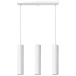 Lampa wisząca potrójna Lagos biała nowoczesna do salonu kuchni nad wyspę 90 cm
