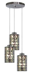 Lampa wisząca Nocturno talerz 3x40W E27 chrom