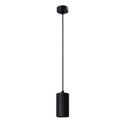 Lampa wisząca Tubo czarna metalowa regulowana do salonu i kuchni CANDELLUX 10 cm