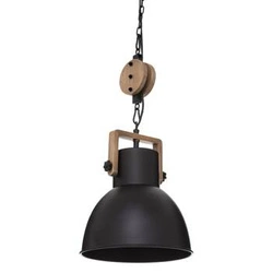 Lampa wisząca Silas czarna industrialna regulowana do salonu i nad stół Atmosphera