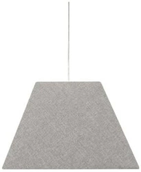 Lampa sufitowa Standard 35 szara tkaninowa do salonu i kuchni nowoczesna 35 cm