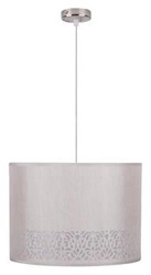 Lampa wisząca Arabesca kremowa z tkaniny do salonu kuchni lub nad stół 33 cm