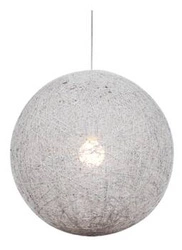 Lampa wisząca kula Caruba biała 50 cm nowoczesna do salonu i jadalni boho CANDELLUX