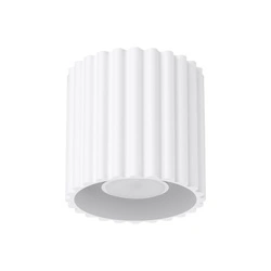 Plafon sufitowy AURA 1 biały nowoczesny do kuchni minimalistyczny aluminium 10x10 cm