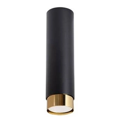 Plafon sufitowy NERO 22,5 czarny złoty nowoczesny do salonu i sypialni Sollux Lighting