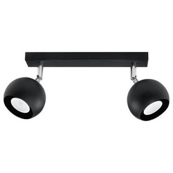 Plafon sufitowy OCULARE 2 czarny nowoczesny LED do salonu kuchni lub sypialni 30 cm