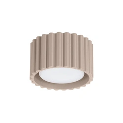 Plafon sufitowy AURA 1 nowoczesny beżowy aluminium do salonu i kuchni 10 cm