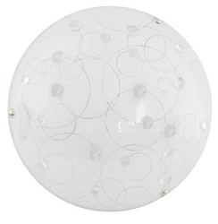 Plafon sufitowy LED Astro 30 cm nowoczesny szklany transparentny do salonu i kuchni