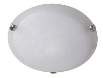 Plafon sufitowy biały okrągły Wrap 30 cm szklany nowoczesny do salonu i kuchni CANDELLUX