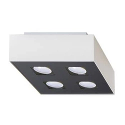 Plafon sufitowy kwadratowy MONO 4 biały nowoczesny do salonu kuchni sypialni 24 cm