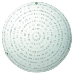 Plafon sufitowy okrągły szklany biały Circle 30 do salonu kuchni i sypialni CANDELLUX