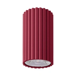 Plafon sufitowy LED IVAR burgund cylindryczny do salonu i kuchni