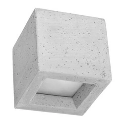 Kinkiet ścienny LEO nowoczesny betonowy szary do salonu i sypialni Sollux Lighting