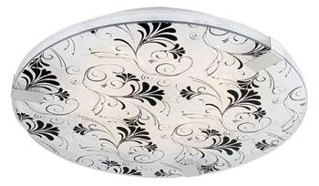 Plafon sufitowy LED Vagante 40 okrągły biały szklany do salonu i kuchni 40 cm