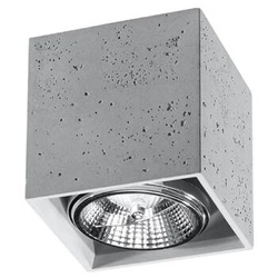 Plafon betonowy VALDE 140 szary nowoczesny do salonu i sypialni Sollux Lighting
