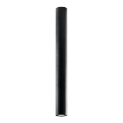 Plafon sufitowy nowoczesny Lagos czarny metalowy 60 cm do salonu i kuchni Sollux